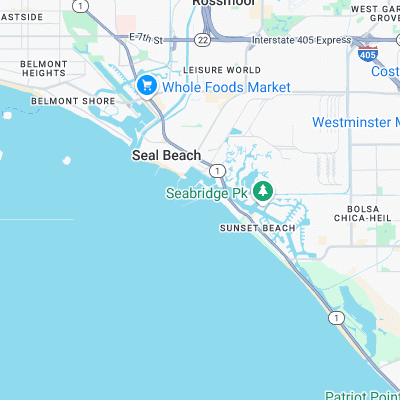 Surfside Jetty surf map