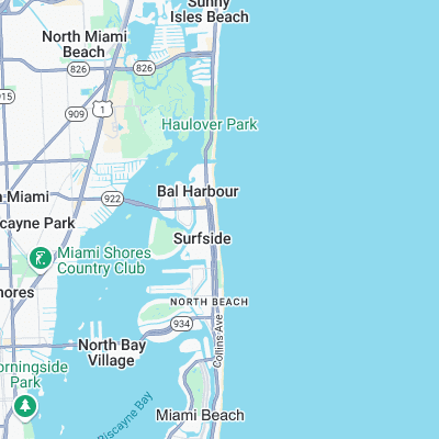 Surfside Beach surf map