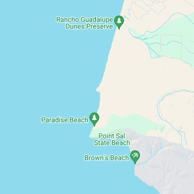 The Hut - Paradise Cove surf map