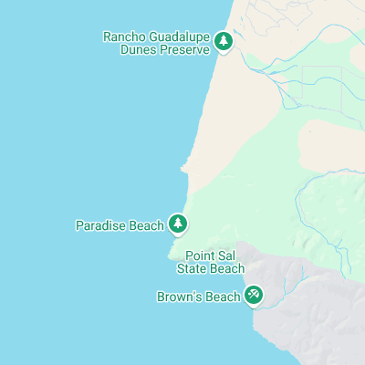 The Hut - Paradise Cove surf map