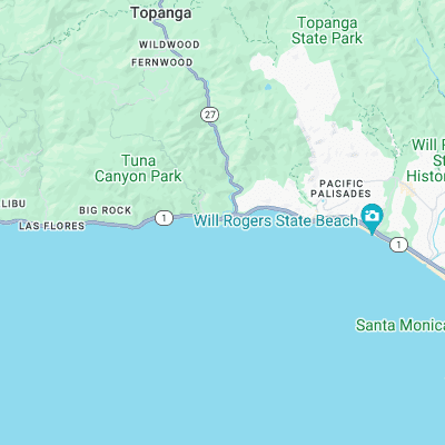 Topanga Point surf map