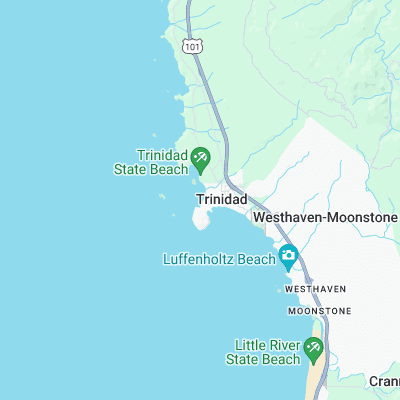 Trinidad State Beach surf map