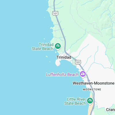 Trinidad State Beach surf map