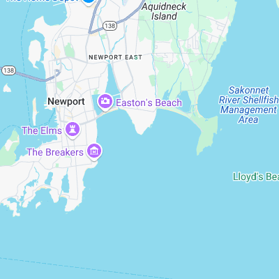 Tuckerman's surf map