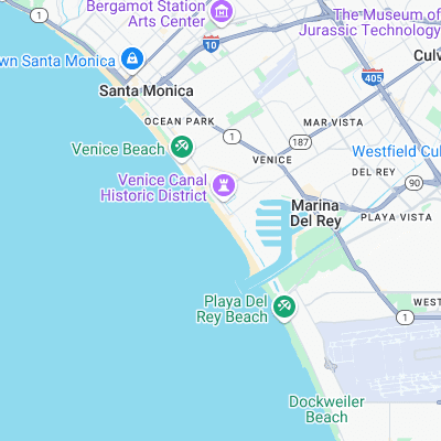 Venice Pier surf map