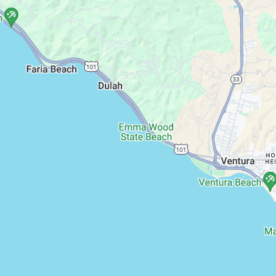 Ventura Overhead surf map