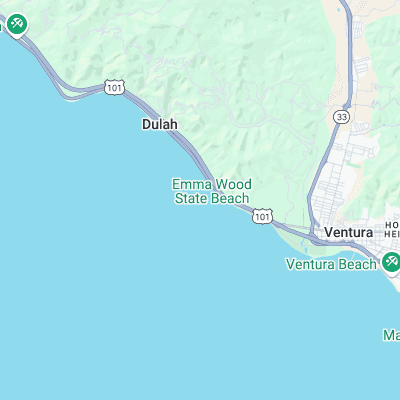 Ventura Overhead surf map