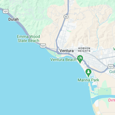 Ventura Point surf map