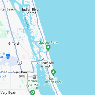 Vero Beach Pier surf map