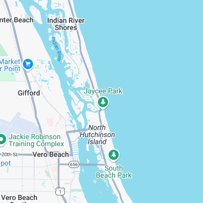 Vero Beach Pier surf map