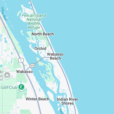 Wabasso surf map