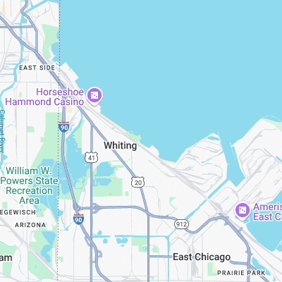 Whiting gun Club surf map