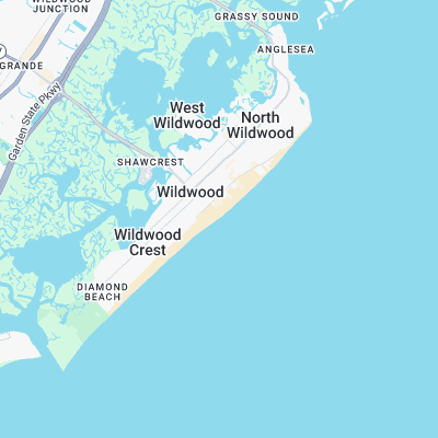 Wildwood surf map