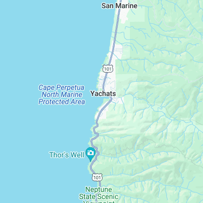 Yachats surf map