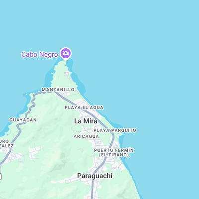 Isla Margarita - Playa el Agua surf map